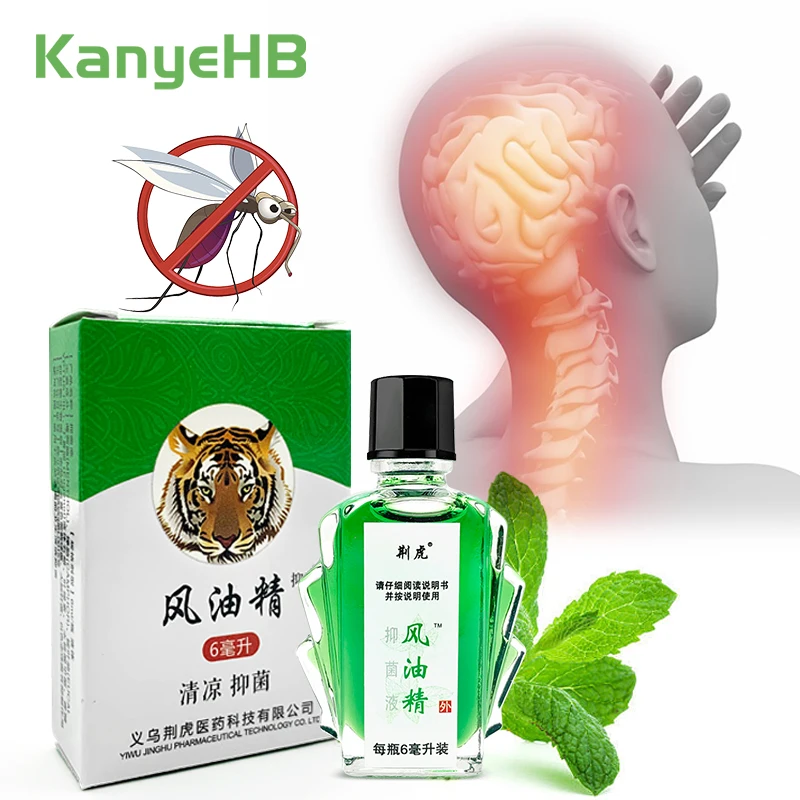 

1pcs Migraine Relief Tiger Balm Headache Dizziness Treat Natural Mint Oil Anti-Itch Relieve Fatigue Refreshing Cool Liquid S069