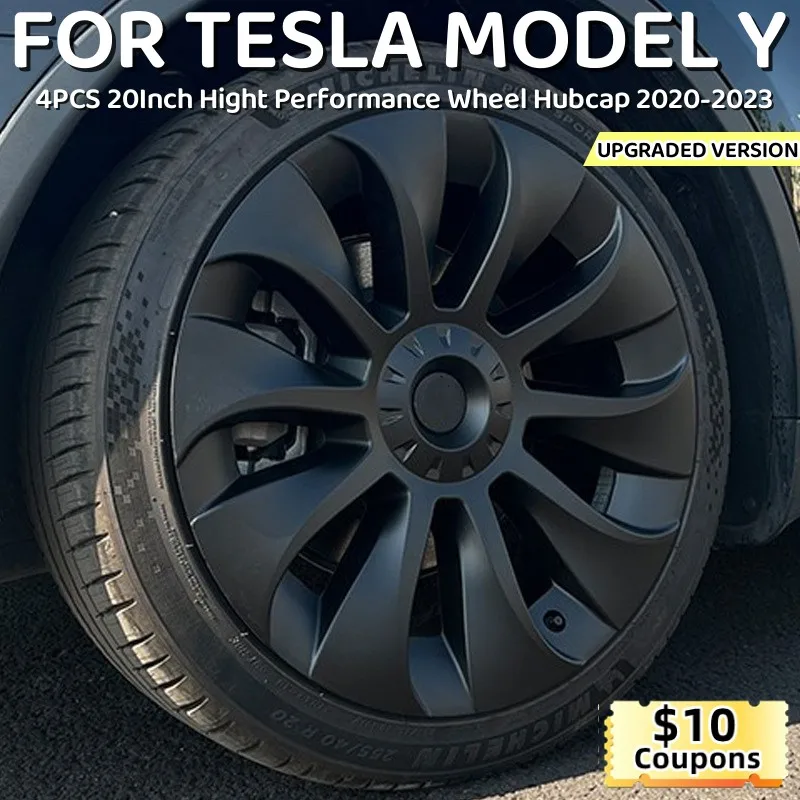 

20Inch Wheel Cap For Tesla Model Y 2023 Hight Performance Wheel Hubcap Replacement Automobile Hub Cap Full Rim Cover Accessories