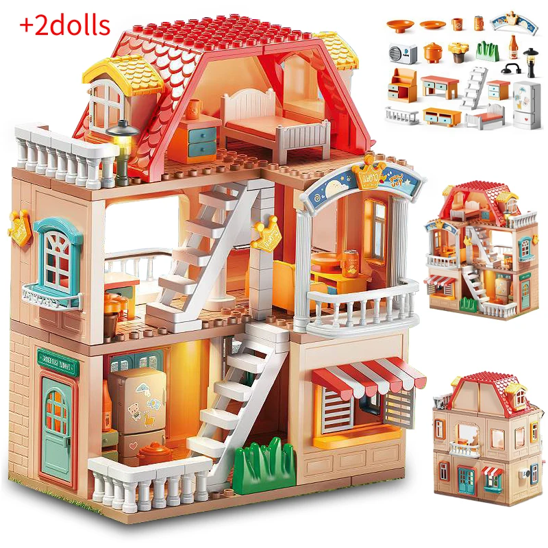 

Конструктор «городская улица» Летний трехэтажный дом