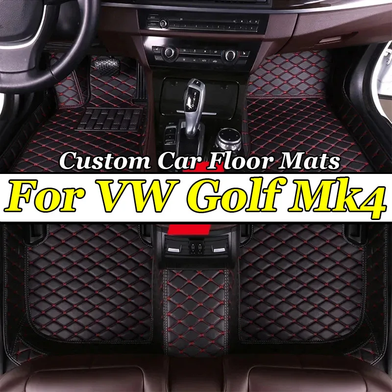 Фото Автомобильный коврик для VW Volkswagen Golf Mk4 1J TDI 1998 ~ 2003 3-дверный антигрязевой коврик для багажника автомобиля, специальные аксессуары для интерьера автомобиля №1
