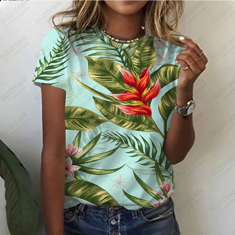 

2023 Women's T-shirt Summer Leisure Style Women's Printed Round Neck Top Women's Hippie T-shirt Top High Quality Clothing