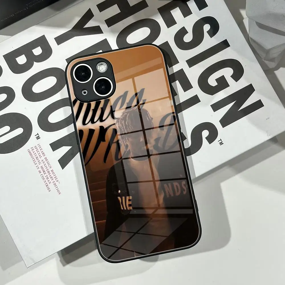Фото Чехол для телефона J-Juice WRLD Singer Cool для iPhone 17 16 15 14 13 12 Pro Max Plus, противоударный, с гальваническим металлическим бампером №2