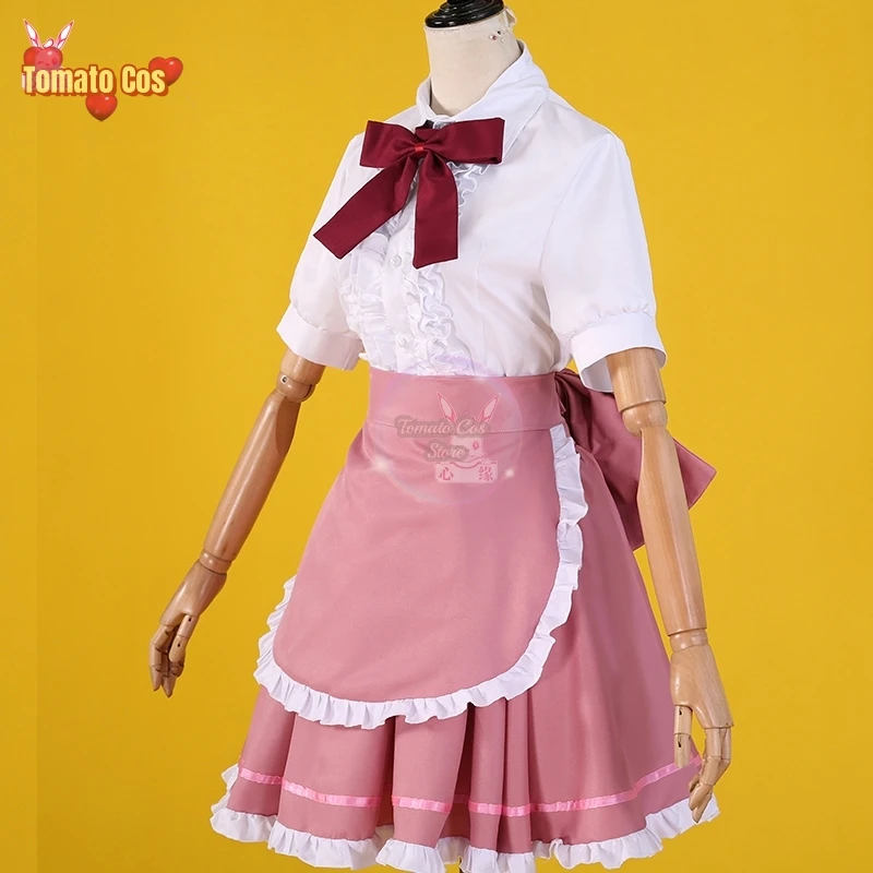 Костюм для косплея из аниме Chobits Chi Женский пикантный розовый костюм горничной