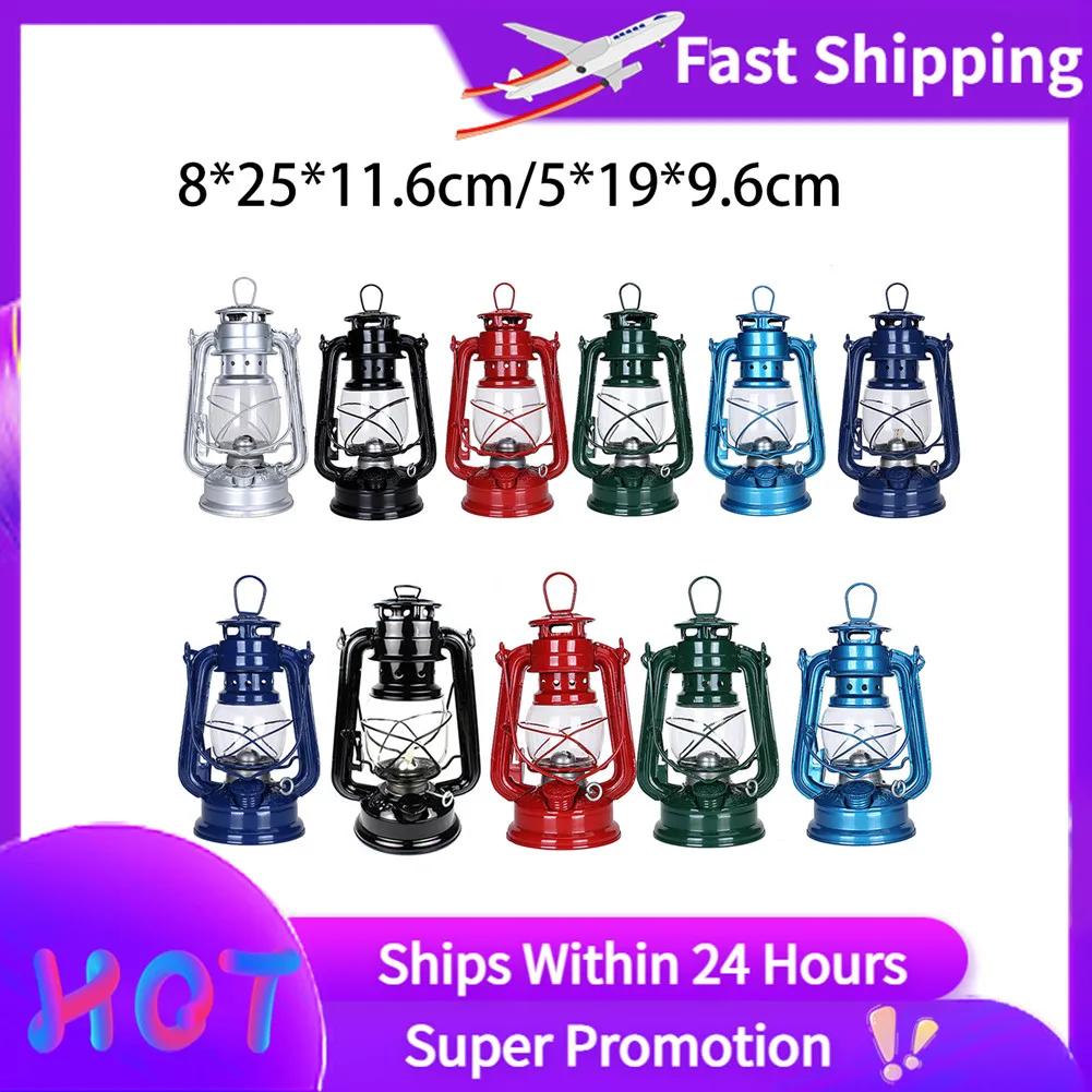 

19/25cm Retro Outdoor Camping Kerosene Lamp Hot Sale Portable Oil Lamp Vintage Photo Props Outdoor Camping Lights Parts Tools