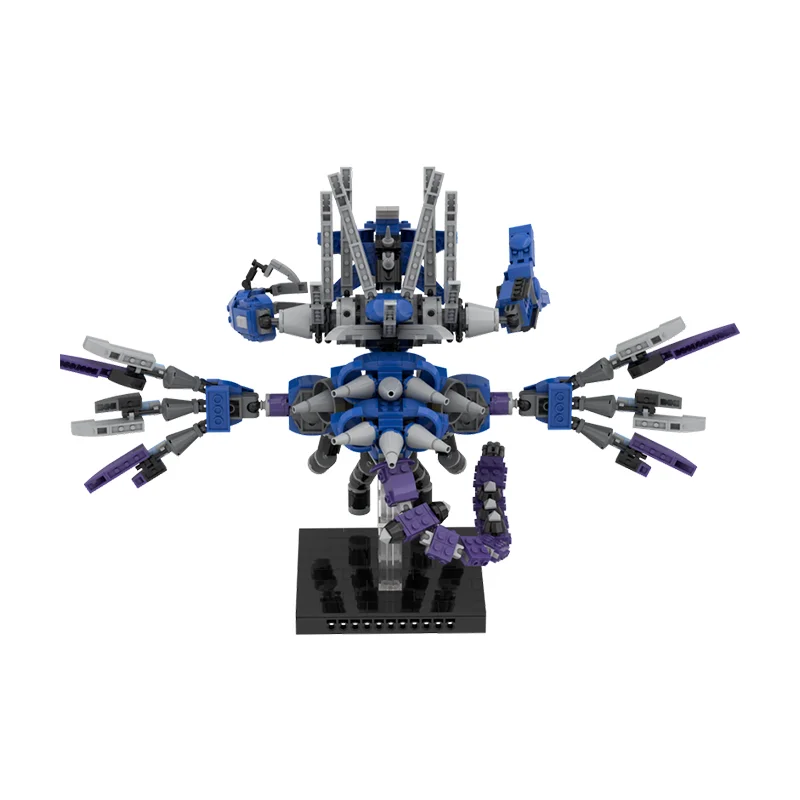 Фото 948 деталей MOC Металлическая модель Ежика-Повелителя, строительные блоки, рождественский подарок, набор для сборки, творческий конструктор, идея для творчества и образования на день рождения, DIY №4