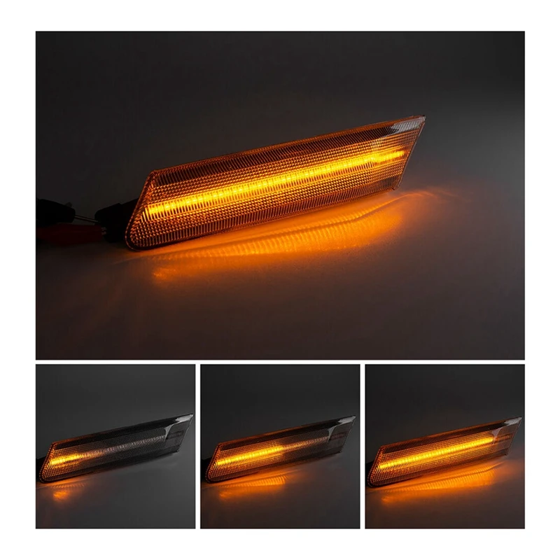 Автомобильные динамические фонари желтые боковые габаритные огни указатели