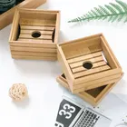 Футляр для мыла, натуральная быстрая подставка из бамбука, деревянный ящик для защиты от плесени, аксессуары для ванной комнаты