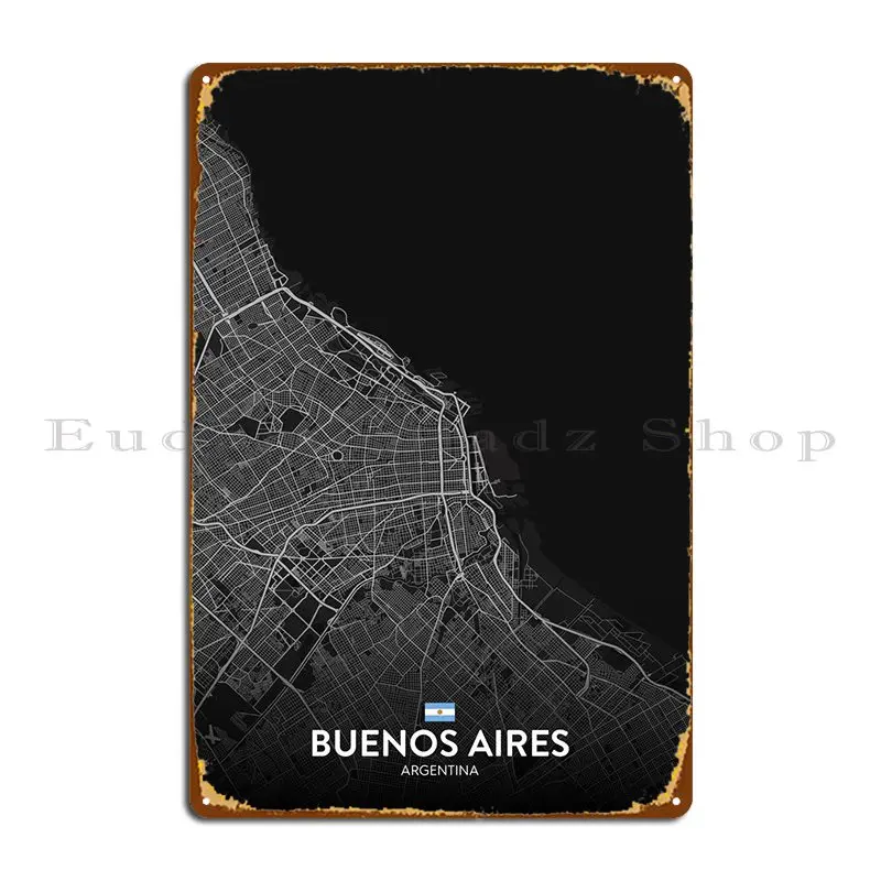 

Buenos Aires AR Metal Plaque Poster Club Party Garage Pub Plates Living Room Tin Sign Poster