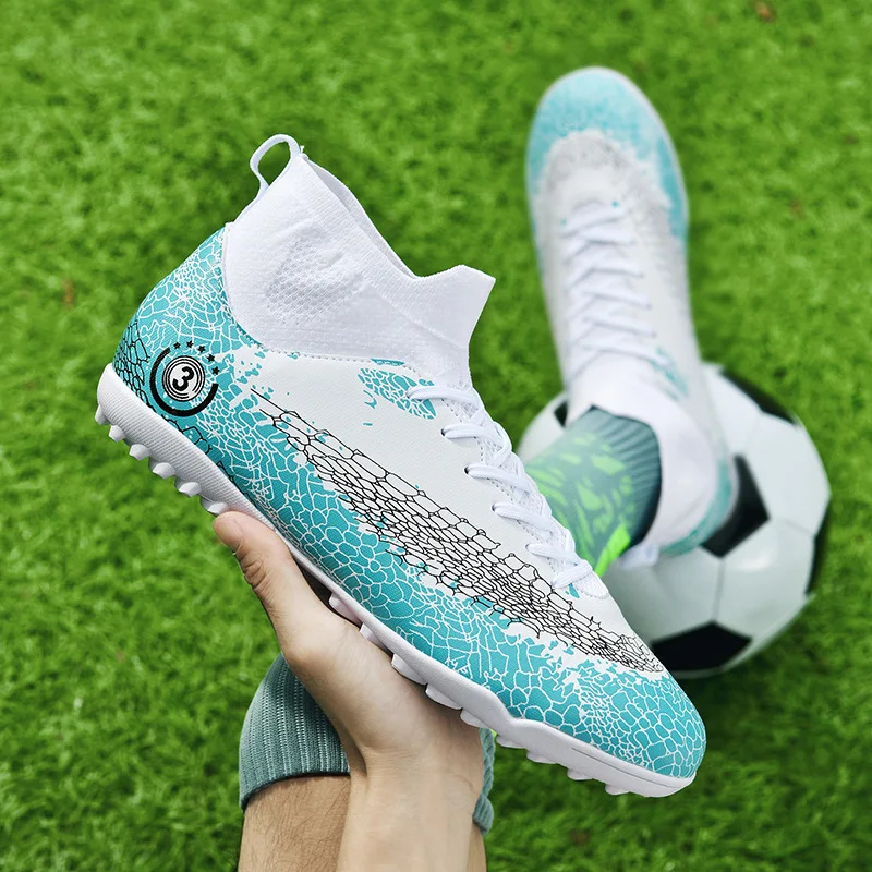 Фото Обувь для футбола Cleats, мужские кроссовки, профессиональные футбольные бутсы, Обучающие Детские футбольные бутсы для детей, размер 35-45 №5