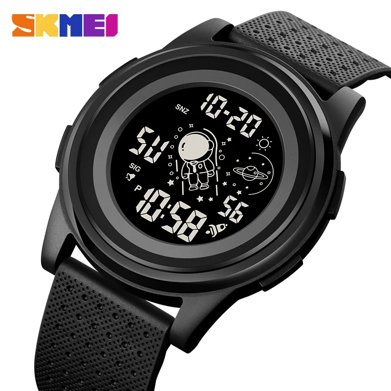 

SKMEI Electronic Movement Sport Watch For Men Dual Time EL Light Display Digital Watch 50M Waterproof Clock Male Reloj Homme