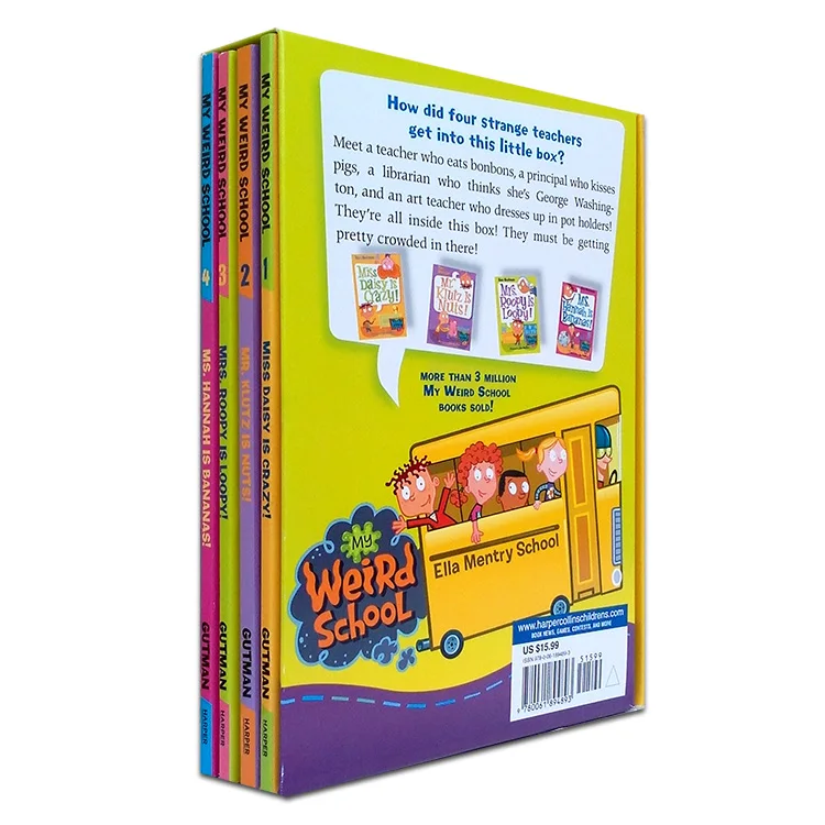 Моя необычная школа 4 детали набор английских книг для детей детская история