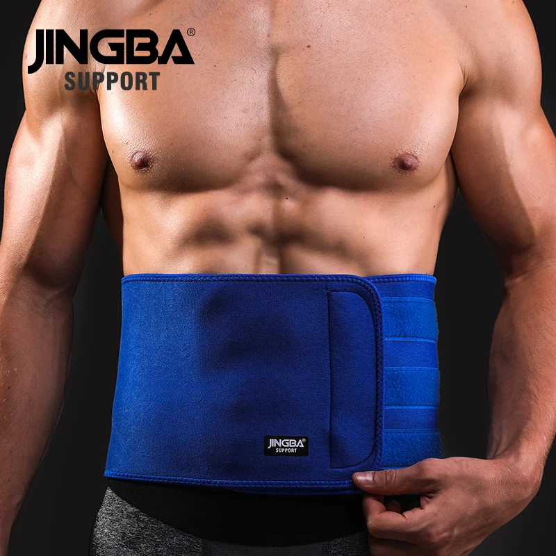 

JINGBA SUPPORT Protective Back Waist Support Waist Trimmer Slim Fit Abdominal Waist Sweat Belt Sports Safety Sports Gear