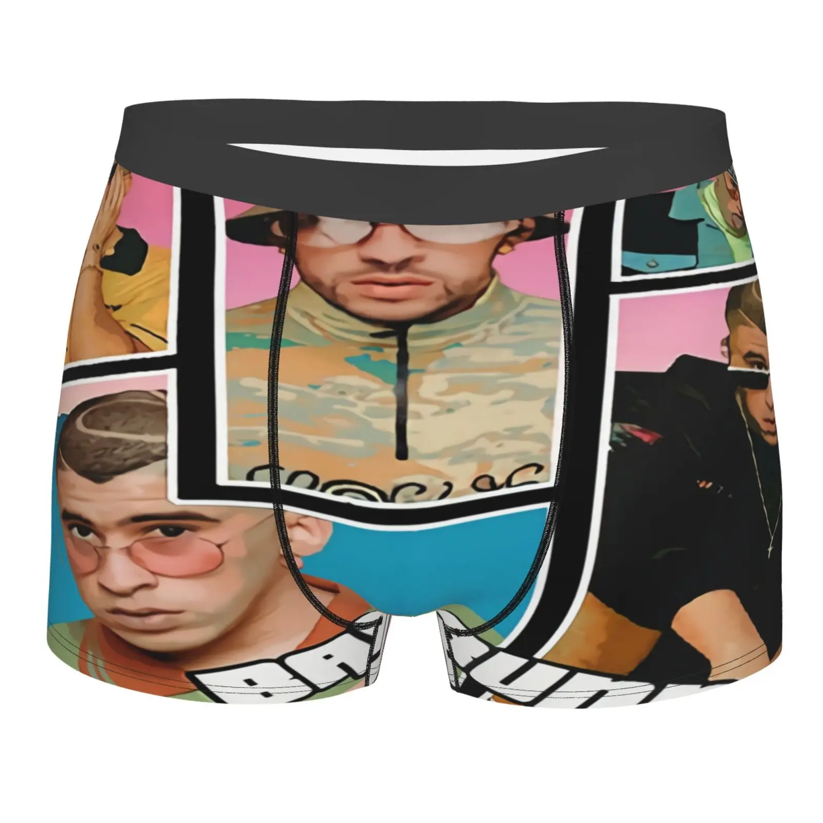 

Bad Bunny Maluma Ozuna Rapper Boxer Briefs Long Mens Underwear Long Leg Boxershorts Men Sport Men Underpants Underwear For Man