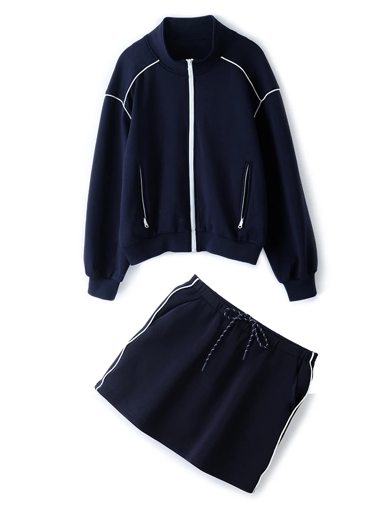 Miuco Space Cotton Повседневная верхняя одежда на молнии с воротником-стойкой