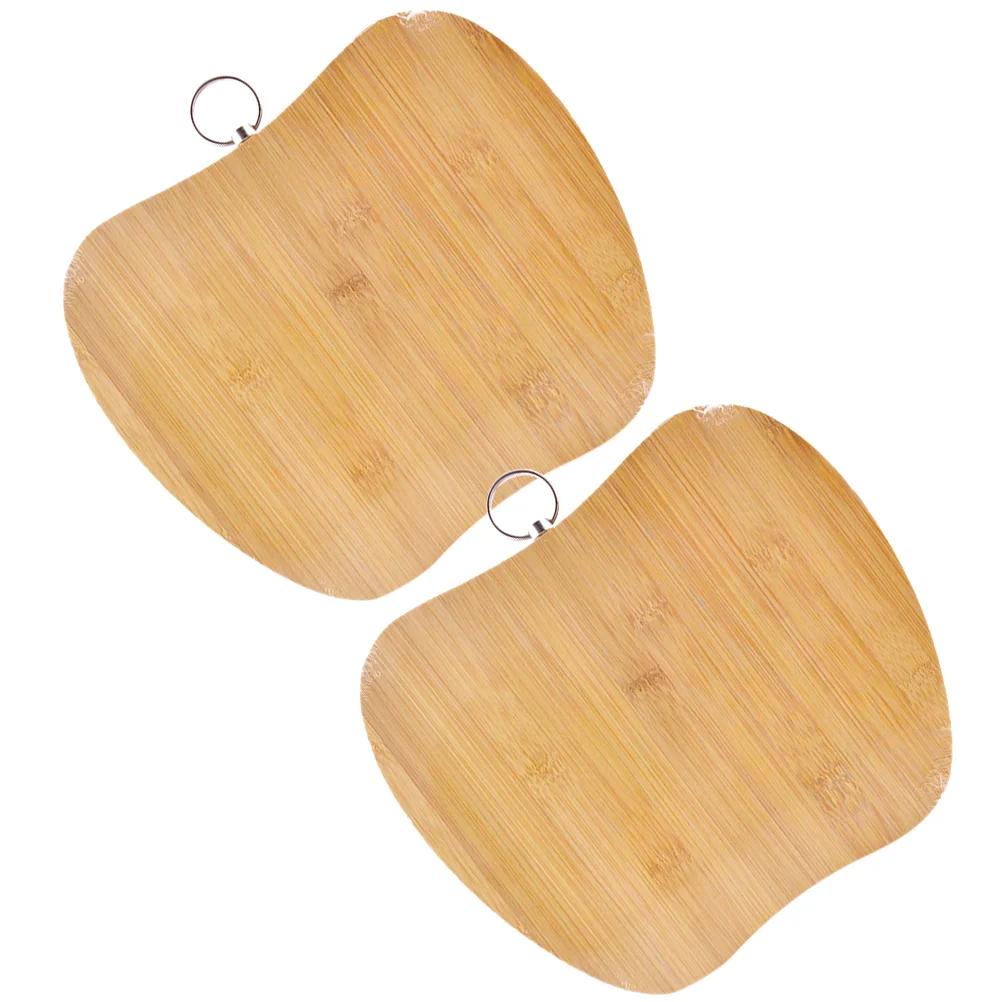 

2 Pcs Food Cutting Board Fruit Mat Mini Boards Crafts Chopping Bamboo Small Kitchen Tool Baby