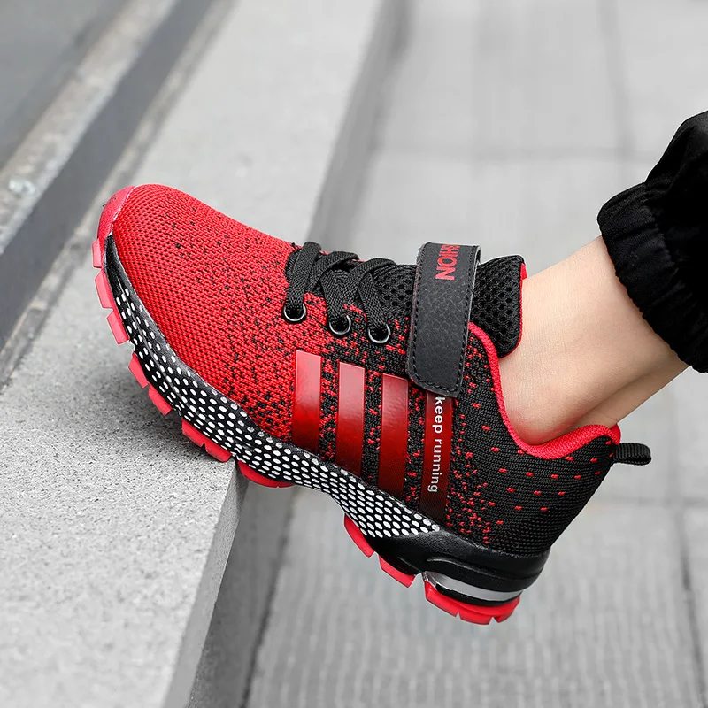 SENAGE New Mesh Breathable Kids Running Shoes Boys Fashion Lightweight Sport Sneakers Children Walking School Shoes for Girl