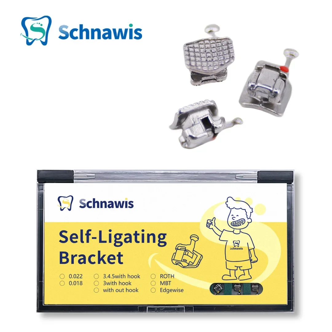 20 шт./набор Стоматологические Ортодонтические металлические самолигирующие