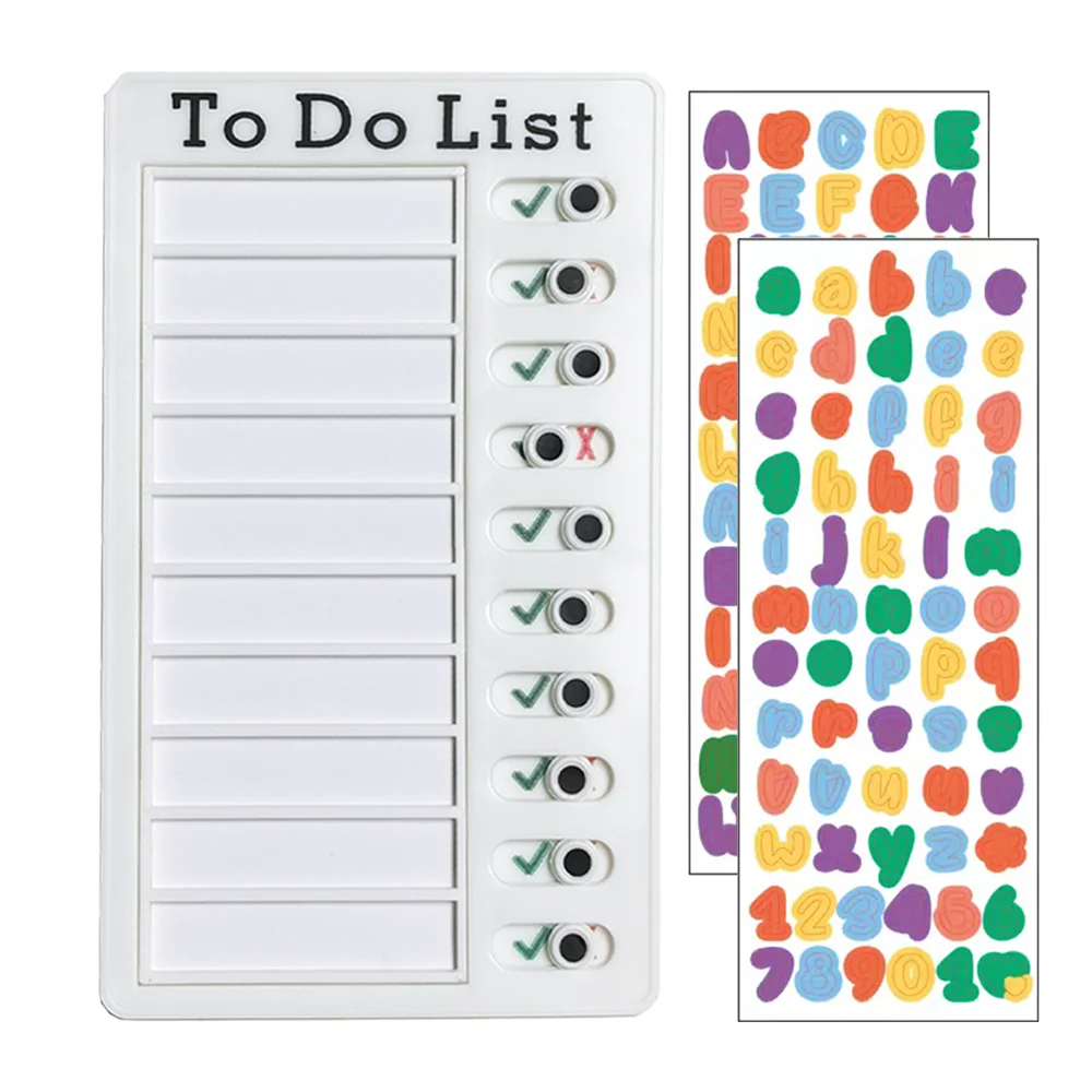 

Checklist daily task tracking memo board chores for kids customize to do list with Rainbow sticker