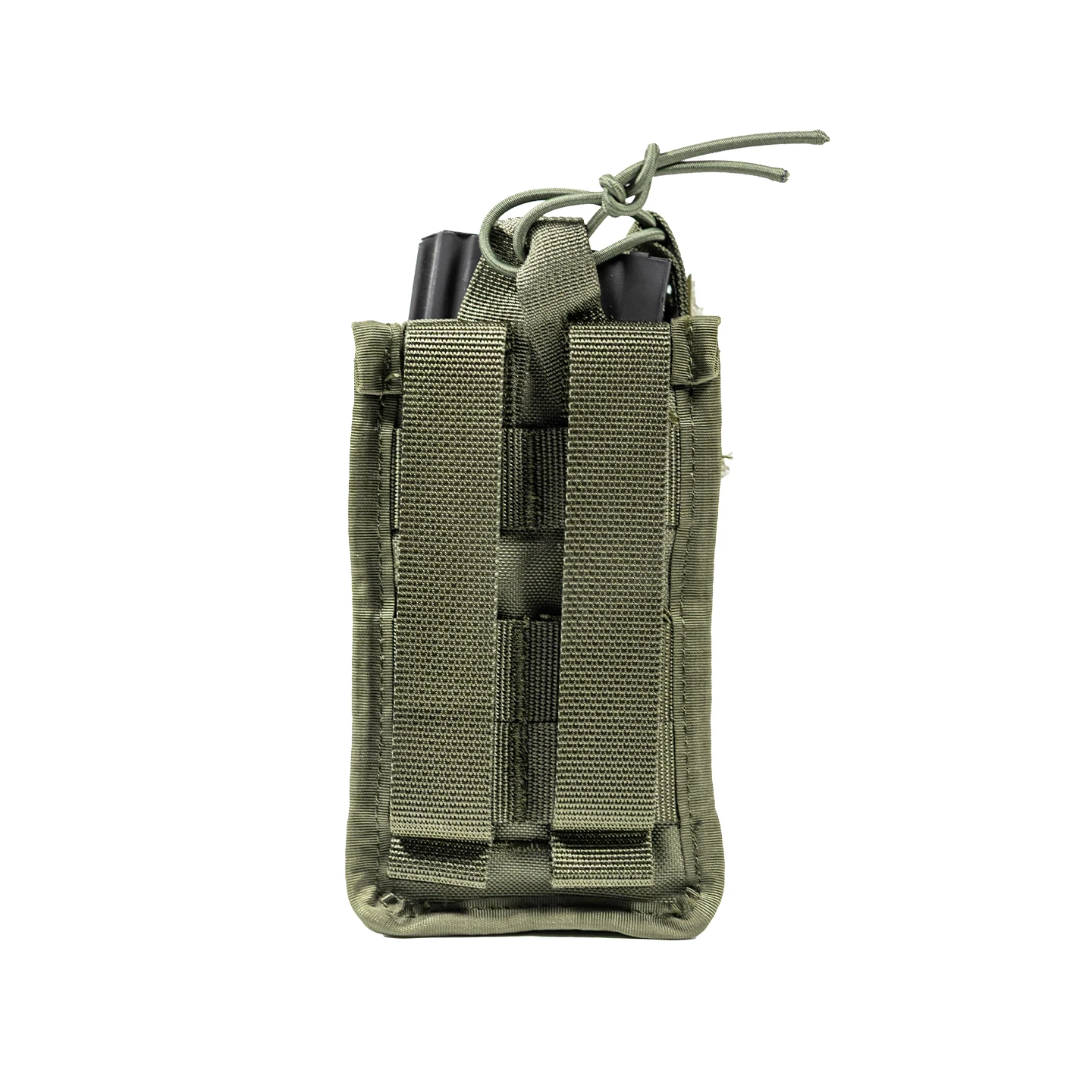 Фото Двойной подсумок для магазинов - тактический подсумок MOLLE с открытым верхом и быстрым доступом, с эластичной фиксацией, для патронов и магазинов, для страйкбола и охоты №2