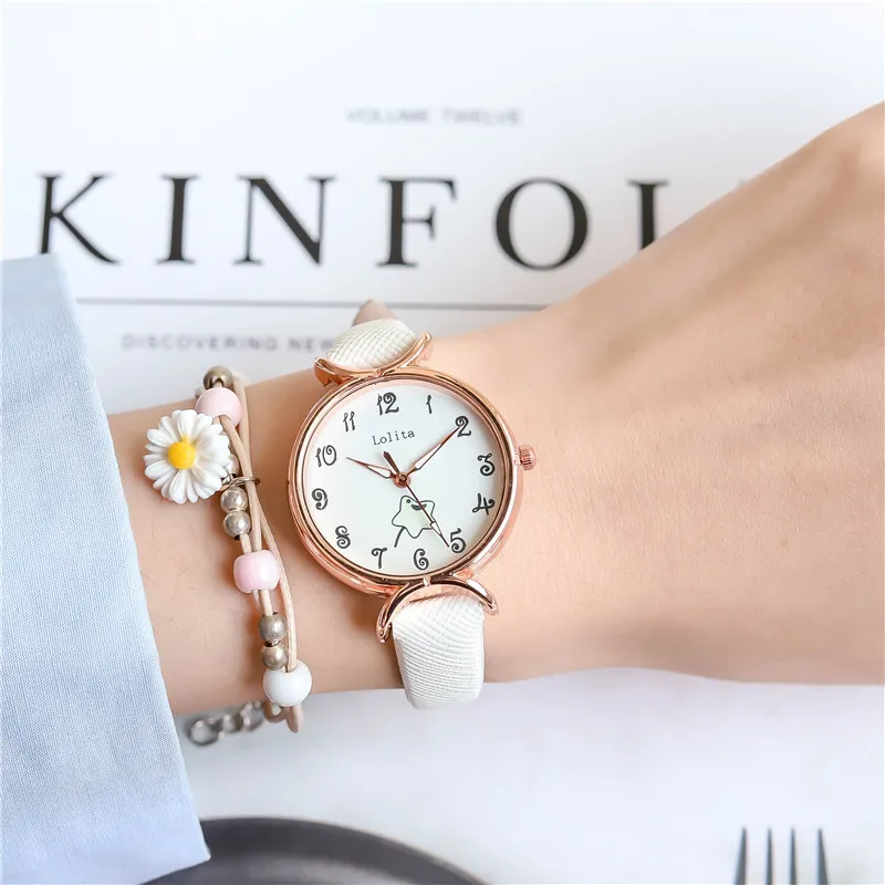 

Часы наручные женские с кожаным ремешком, простые модные водонепроницаемые деловые