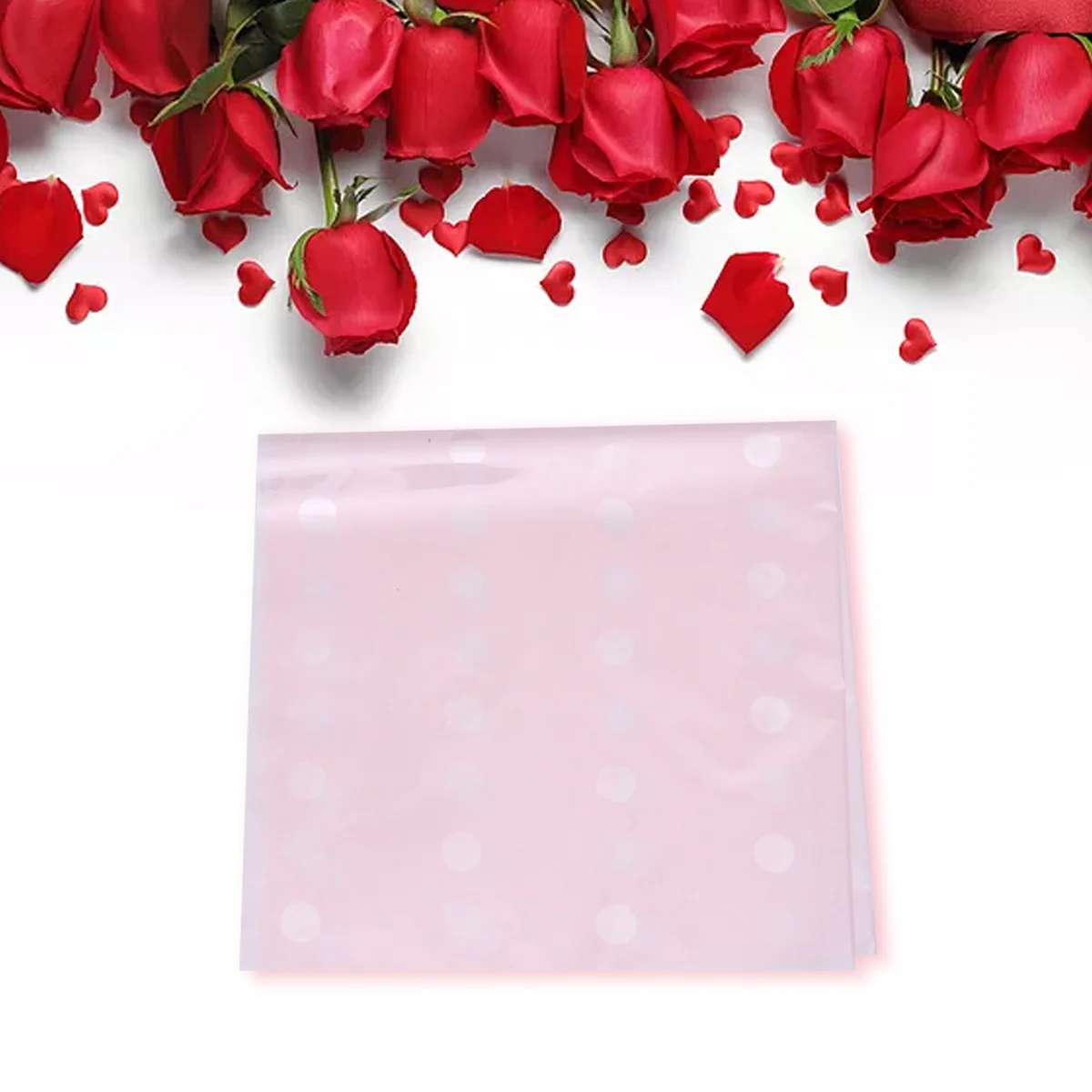 Polka Dot Transparent Glass Flower Wraps Dots Wrappers Plastic Party Favors Baby