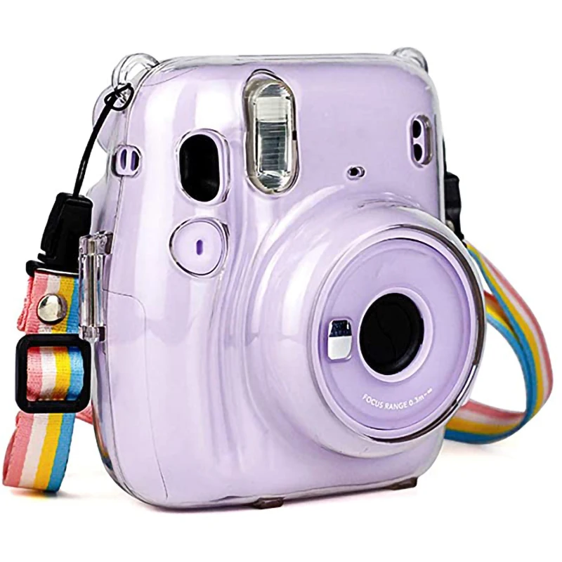 

For Instax Mini 11 Crystal Transparent Protective Case Cover For Fuji Fujifilm Instant Camera Bag For Instax Mini 11 Accessories