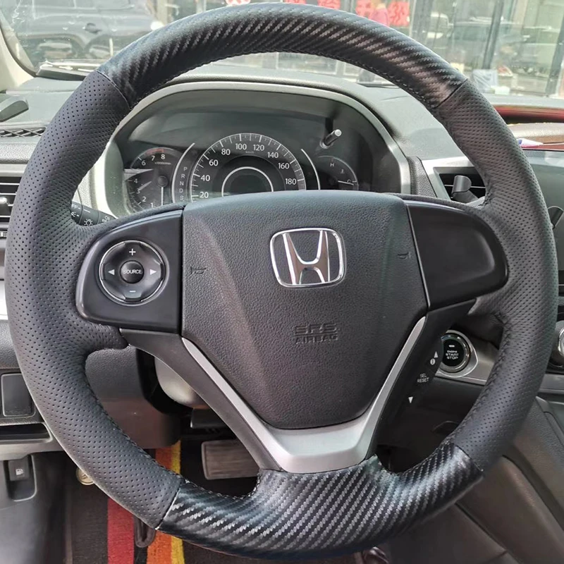 

Кожаный чехол на руль для Honda CRV 12-16 Stitch
