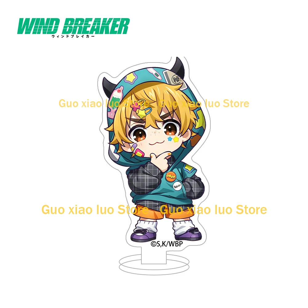 Фото Брелок-подставка из акрила WIND BREAKER с персонажами чиби: Сакура, Харука, Суо, Хаято, Кирю, Мицуки, Нирей, Акихико, Девил Декорейшн Худи №3