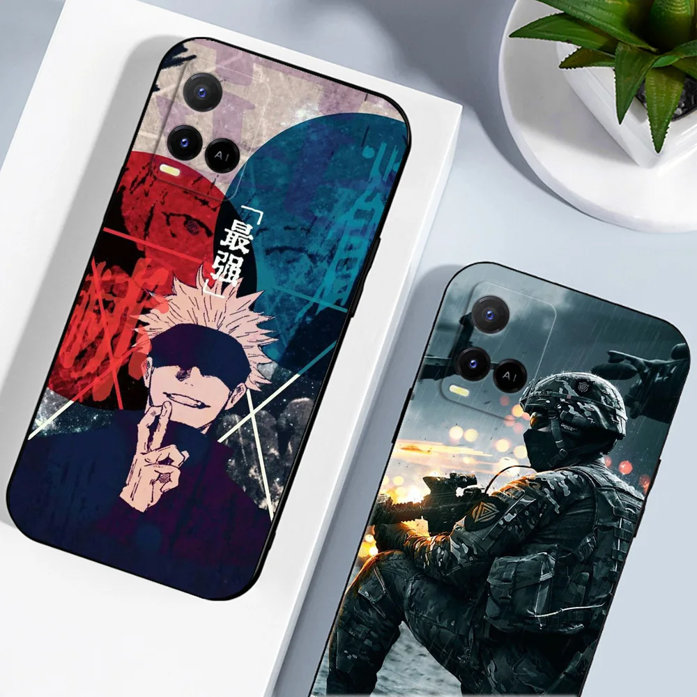 Женская задняя крышка для телефона Vivo T1X Y33S Y21 2021 Y21S Y21T Y21E Y21A Y21G Y33T