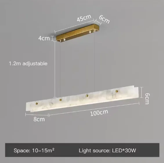 

LED люстра HomeLover мраморная золотая 220В