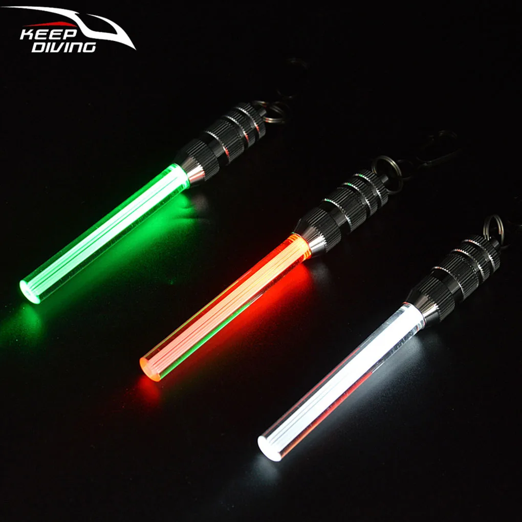 

Diving Torch Scuba Signal Light Outdoor Accessories Warning Lamp Sporting Equipment Underwater Flashlight White Always Lightin