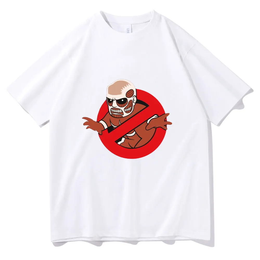 

Funny Attack on Titan Harajuku Print Tshirt Japanese Anime Tokyo Ghoul Tee Streetwear Men Women Fashion Oversized T-shirt Tops