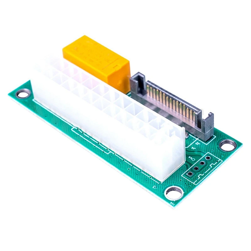 

Dual PSU Adapter ATX Power Supply 24Pin To SATA Sync Starter Extension Cable Card ADD2PSU For Bitcoin Miner