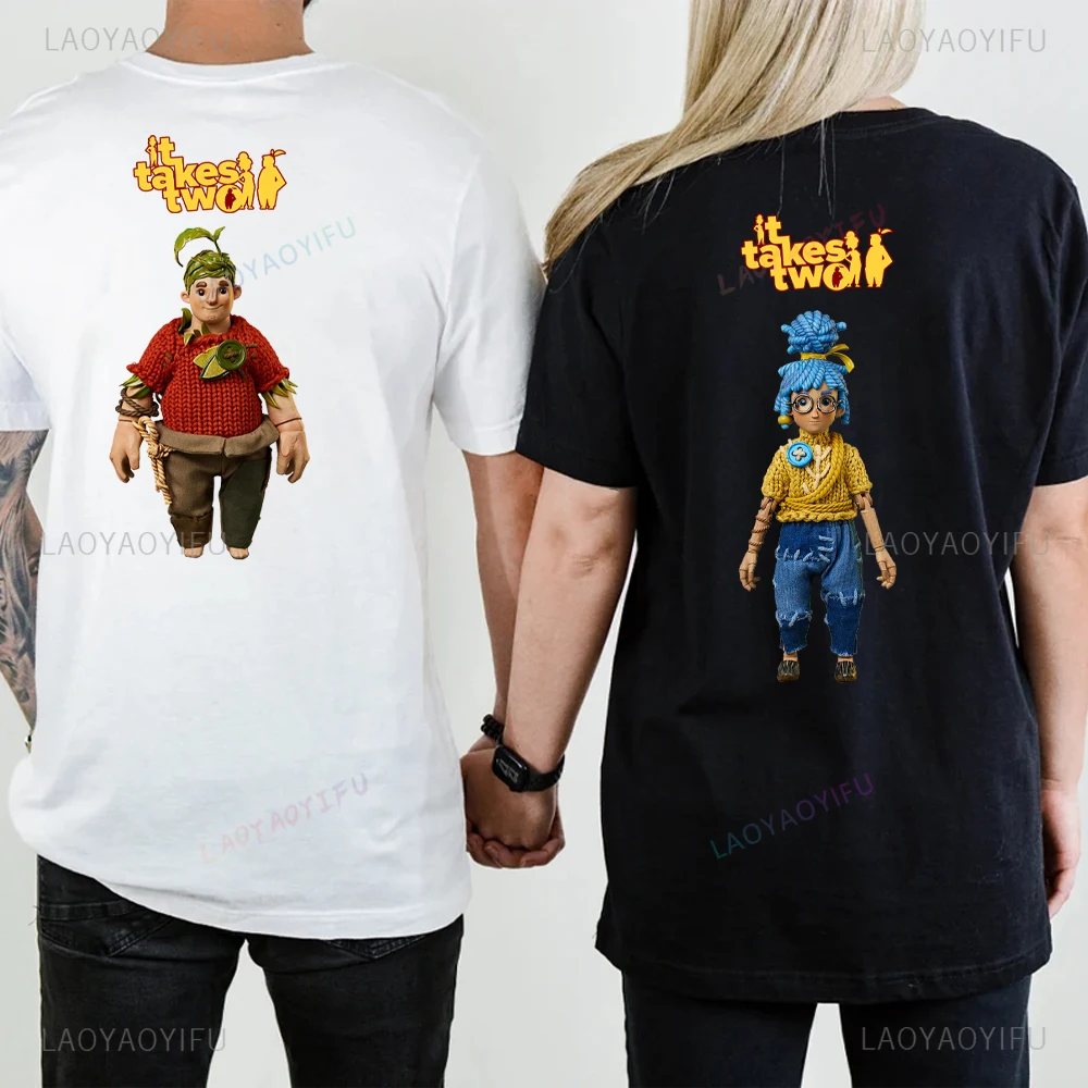 It Takes Two Game Аниме Пара Графические футболки Забавная игра Повседневная женщина