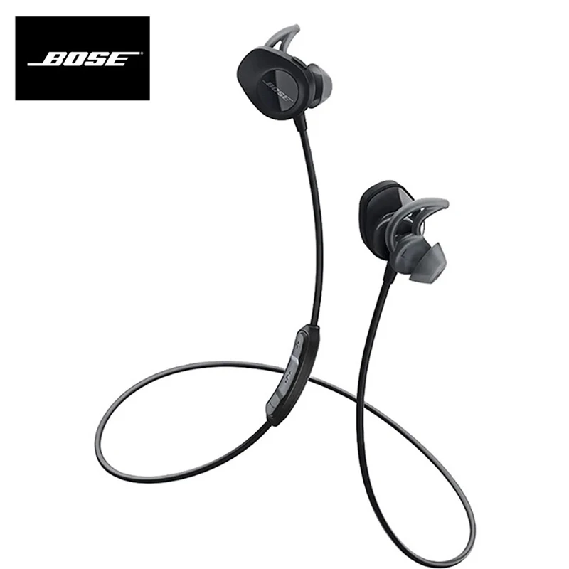 

Беспроводные Bluetooth-наушники Bose SoundSport, спортивные наушники-вкладыши, водонепроницаемые наушники с защитой от пота, гарнитура с микрофоном