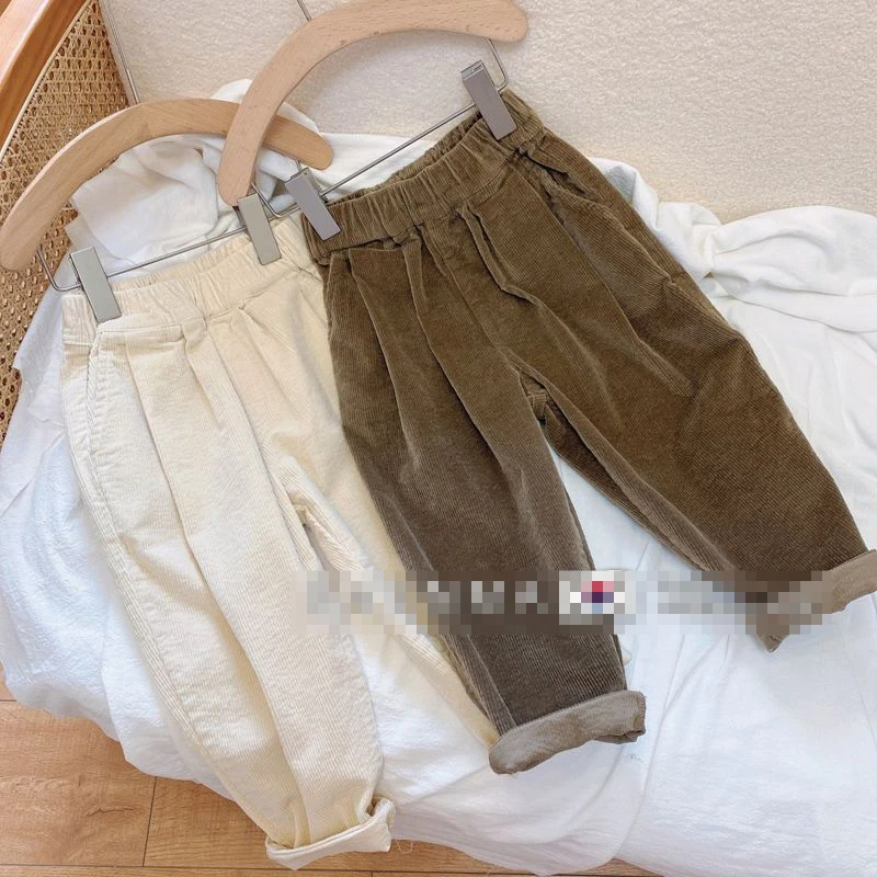 

Winter Fall New Corduroy Harem Pants for Girls Loose Baby Trousers Children Harem Pants Autumn Boys Girls Corduroy Pants E925