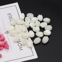 diy mini shell beads white shell flower shaped isolation bead for jewelry making diy necklace bracelet earrings accessory