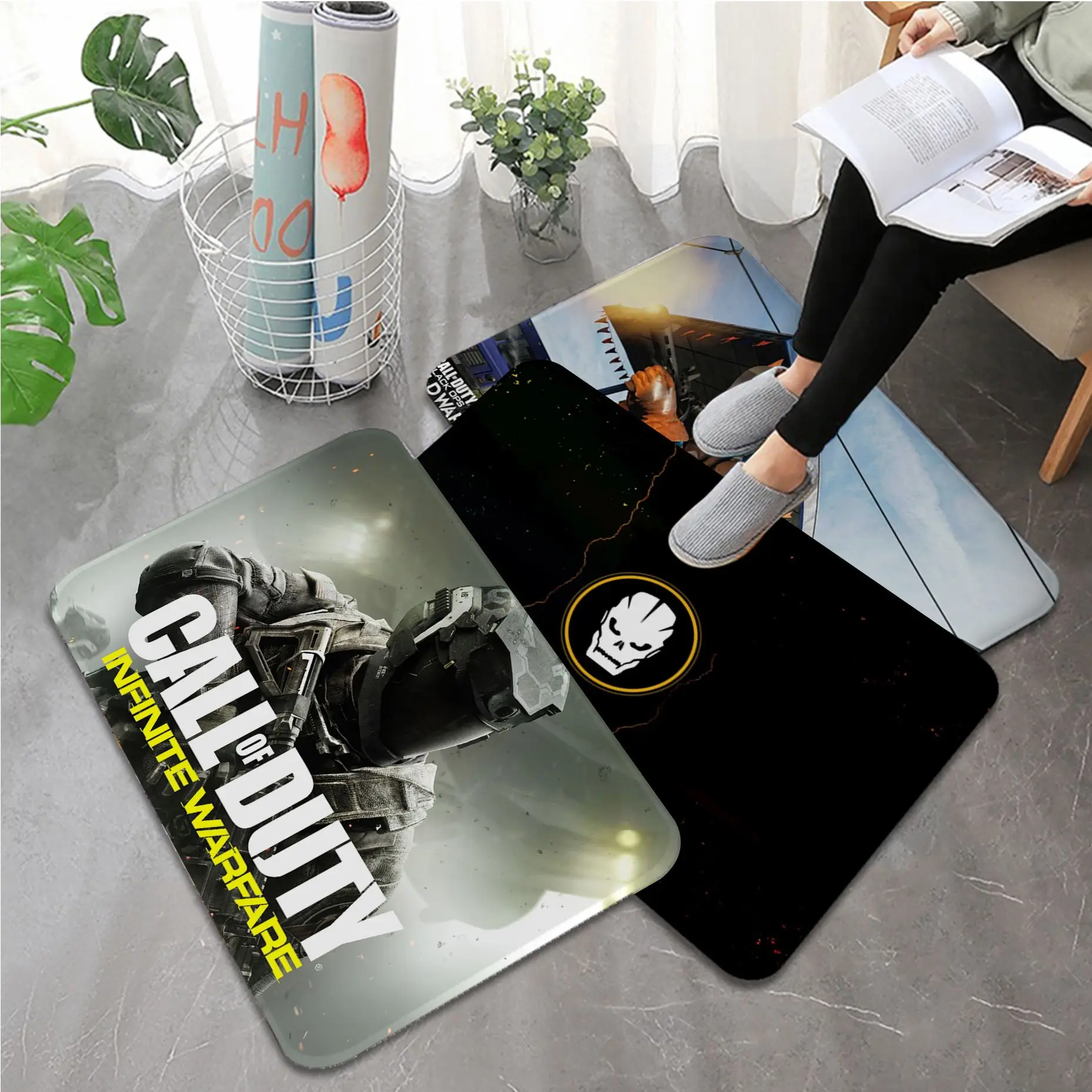 

Call Of Duty Floor Mat Non-Slip Laundry Room Mat Laundry Decor Balcony Child Living Room Doormat Area Rug