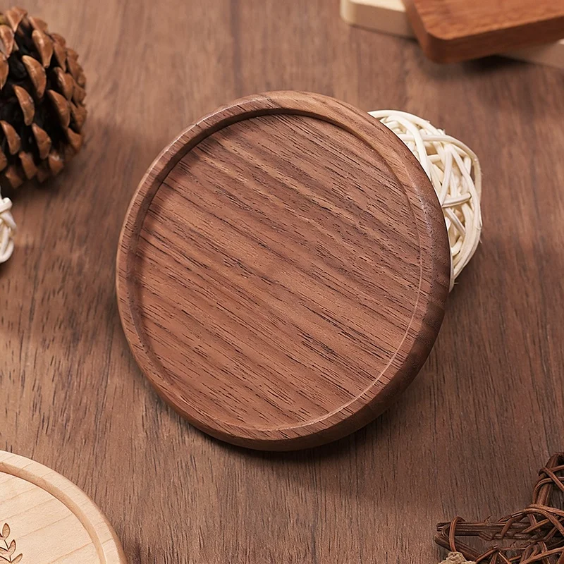 Деревянные подставки под чашку