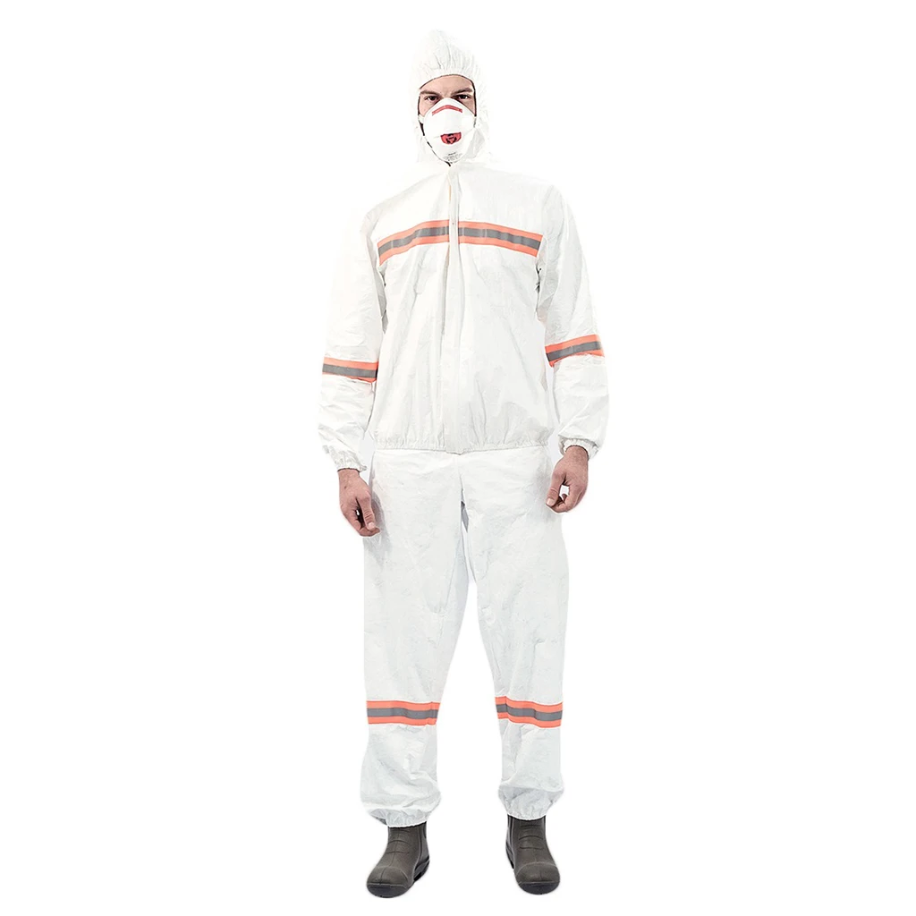 Dupont Tyvek костюм белого цвета с капюшоном Suit 55E610| |