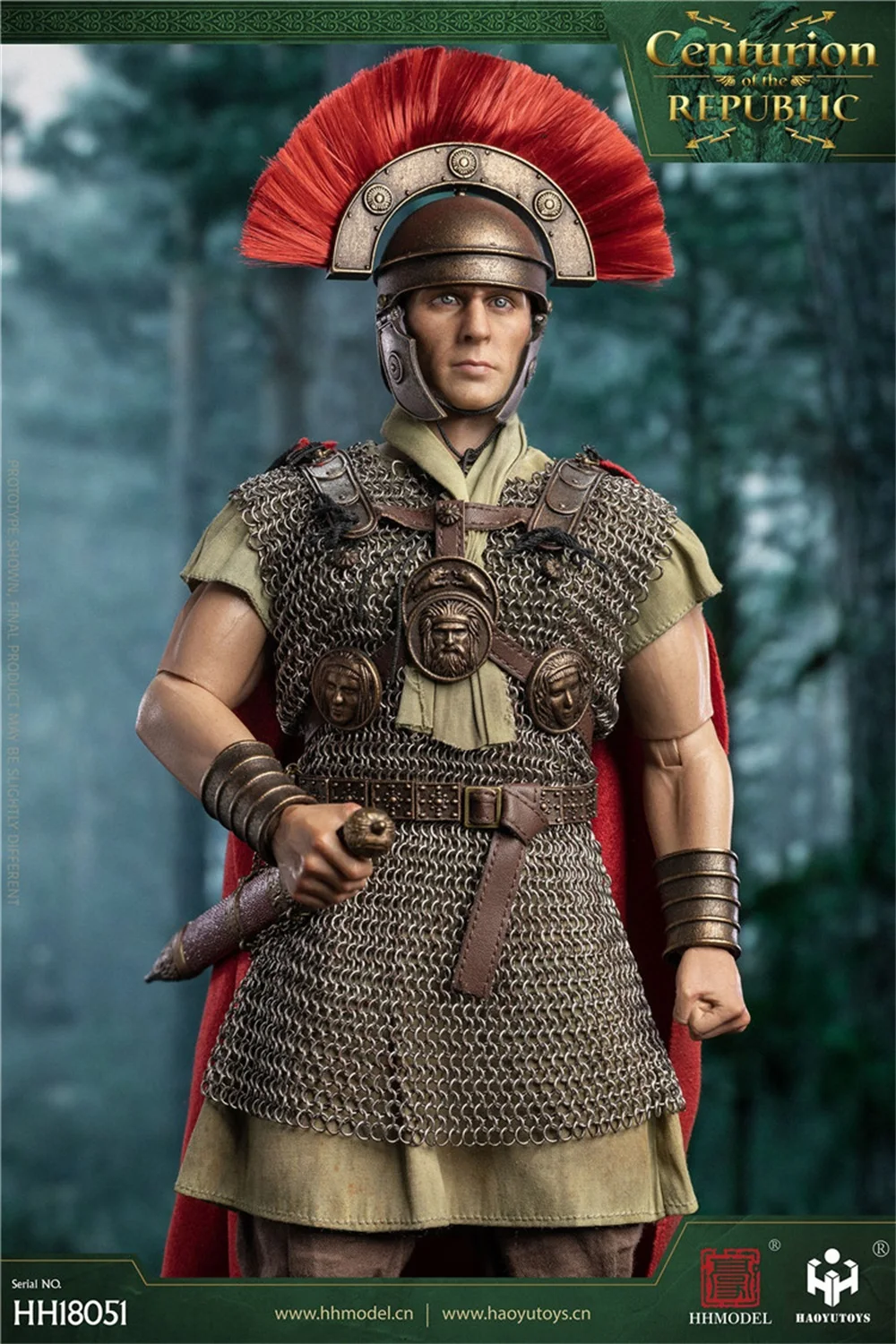 

1/6 HHMODEL & HAOYUTOYS HH18051 Imperial Centurion of the Republic Thirteenth Legion War Metal Chain Mail Chest Vest For Collect
