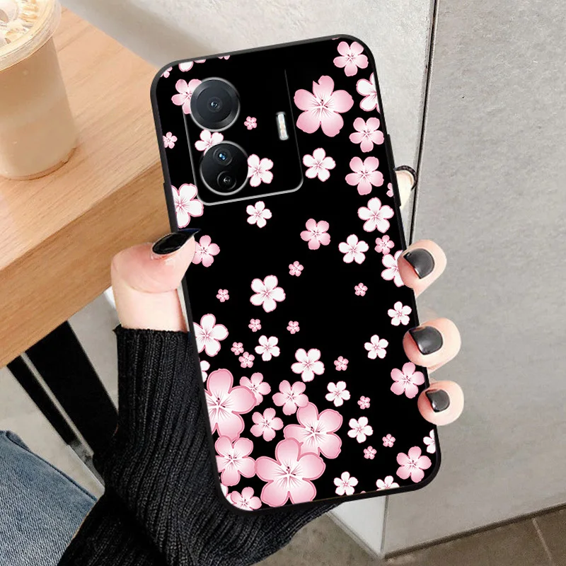 Чехол для телефона VIVO T1 популярный черный силиконовый чехол из ТПУ с принтом