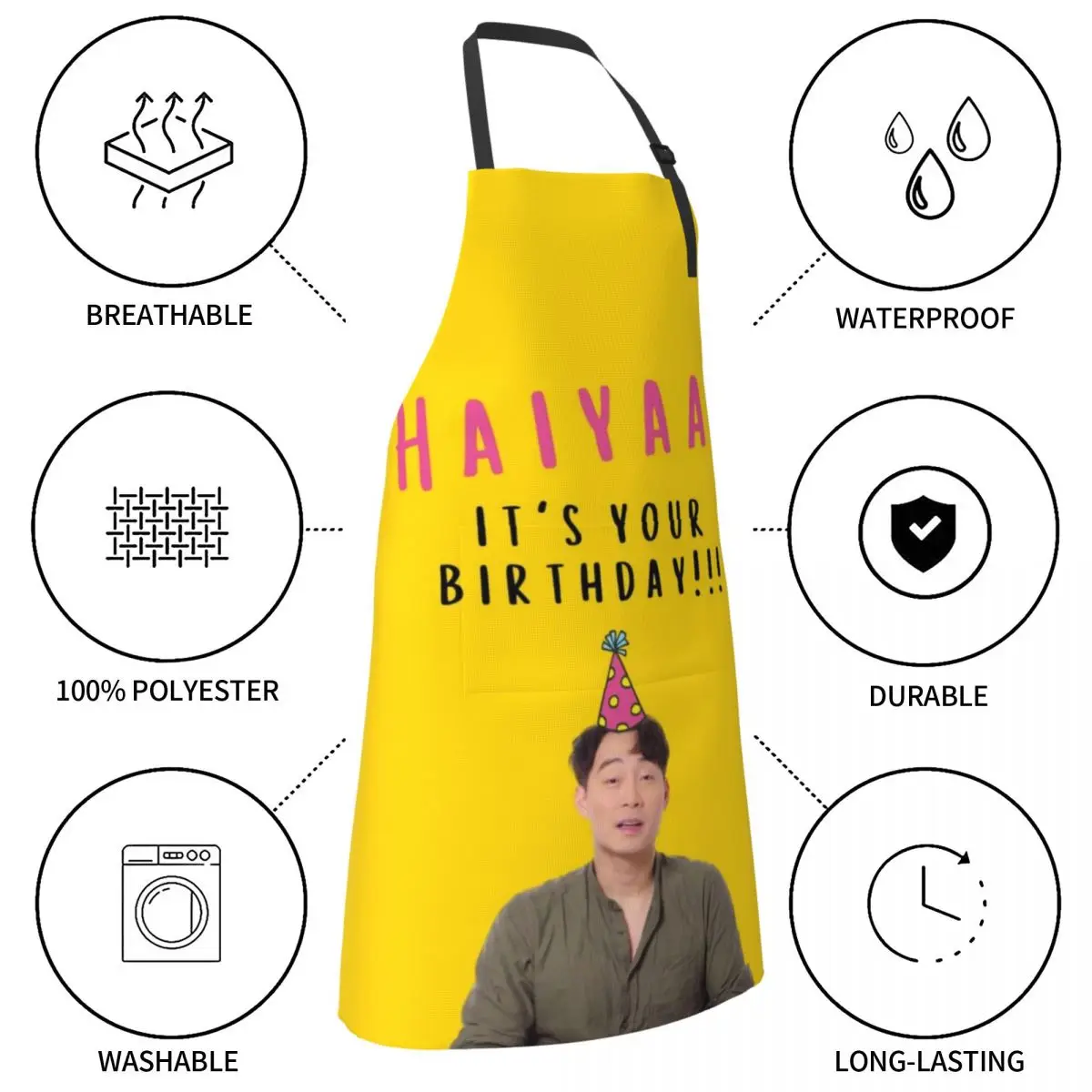 Фартук Haiyaa дядюшка Роджером с днем рождения фартук ивовые дни учителя японской