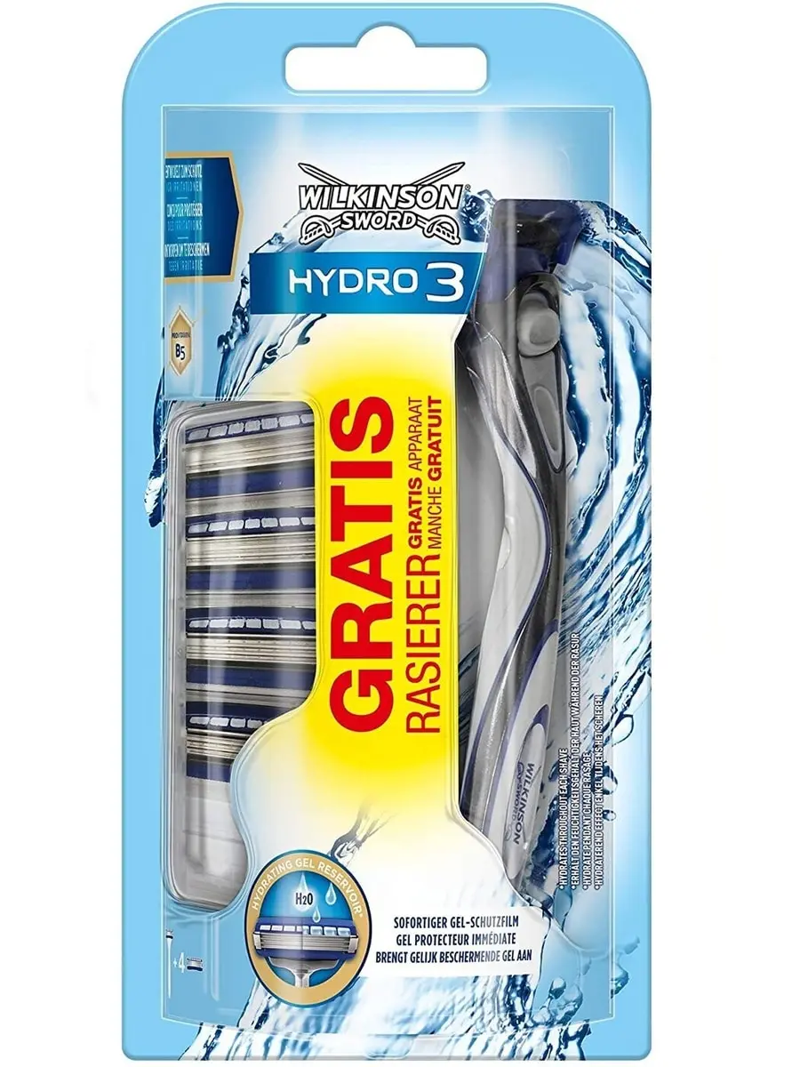 Wilkinson Sword Hydro3 Станок для бритья с 5 сменными касетами | Красота и здоровье