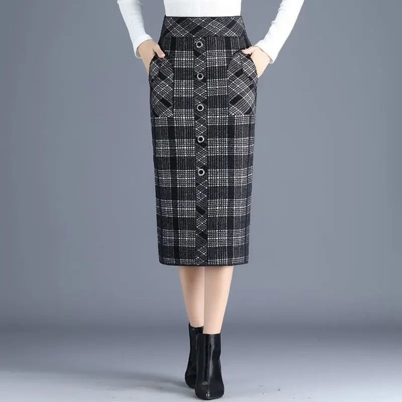 Midi Skirts Streetwear T563