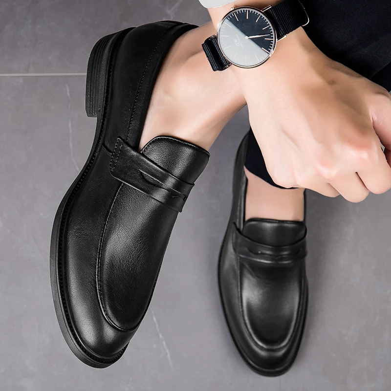 Брендовая мужская обувь из натуральной кожи Monstceler лоферы для отдыха в британском