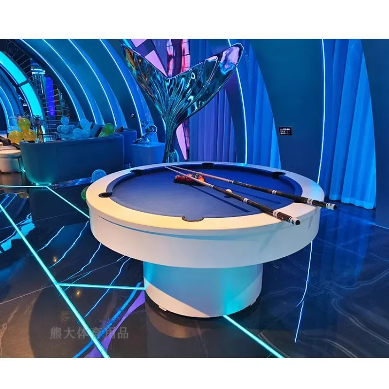 Круглый бильярдный стол bar KTV вечерние hall коммерческий Американский черный