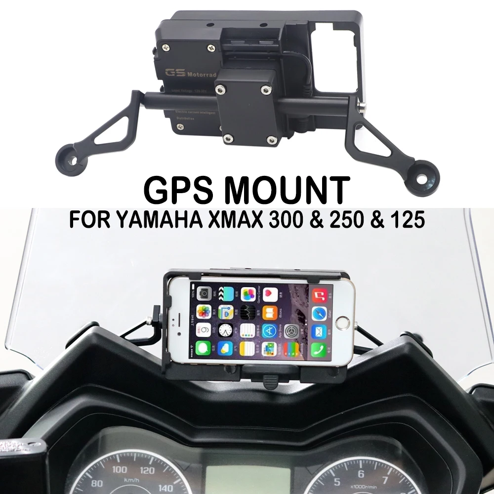 

Для Yamaha XMAX300 XMAX250 XMAX125 X-MAX XMAX 300 250 125 Новинка крепление для навигации GPS смартфона Монтажный кронштейн адаптер держатель
