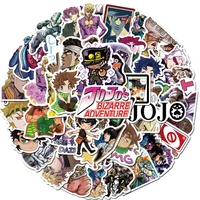 50pcspack japanese anime jojos bizarre adventure graffiti stickers fridge luggage laptop waterproof pvc stickers for kid toy