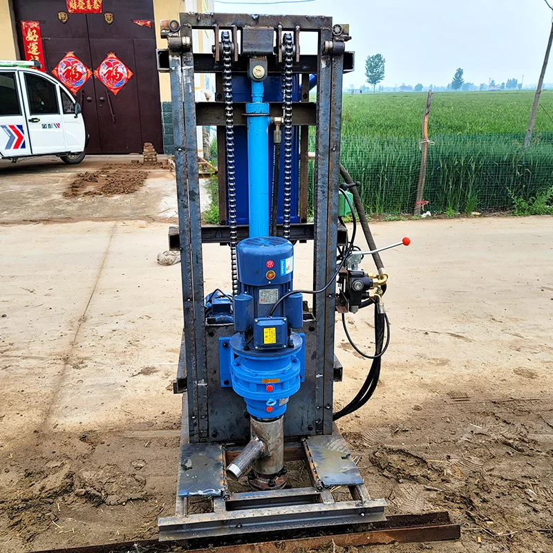 Фото Многофункциональная установка RLD-100E (портативная, гидравлическая, электрическая) для бурения скважин на воду в домашних условиях №4